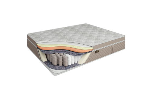 Чехол из ткани «Imperial Soft» с специальной обработкой Soft Touch Матрас Бурбон Роял Ком Фор